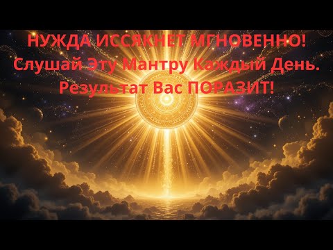 Видео: НУЖДА ИССЯКНЕТ МГНОВЕННО! Слушай Эту Мантру Каждый День. Результат Вас ПОРАЗИТ!