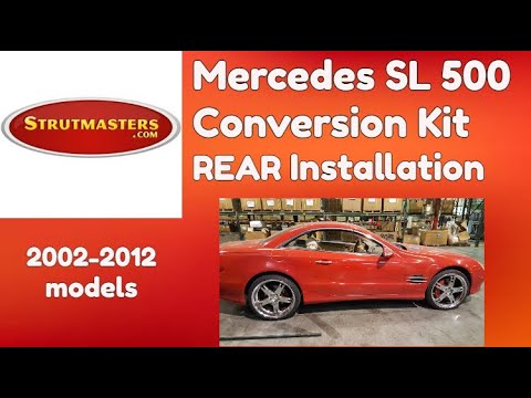 Видео: Установка задней подвески: комплект для переоборудования подвески Mercedes SL500 от Strutmasters