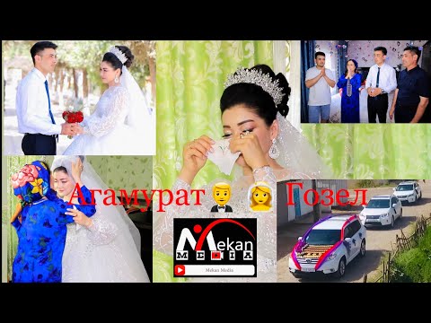Видео: Агамурат 🤵‍♂️👰‍♀️ Гозел. 1-часть.🎥​⁠@MEKANMEDIA#tuy