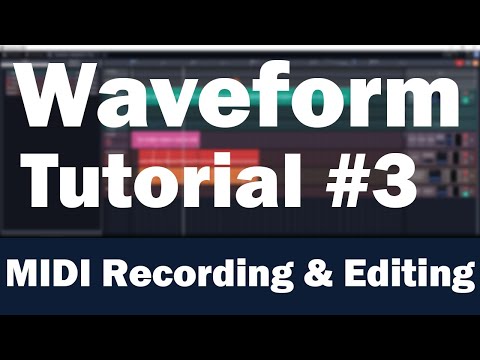 Видео: Учебное пособие по Tracktion Waveform (часть 3) – запись MIDI, Piano Roll и квантизация