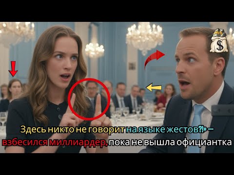 Видео: Здесь никто не говорит на языке жестов?!» — взбесился миллиардер, пока не вышла официантка.