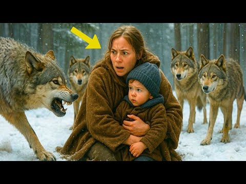 Видео: Девушку и её маленького сына окружила стая волков, но тут появился ОН... Финал ПОТРЯСЕТ ВАС до слёз!