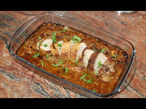 Видео: Печено свинско бон филе