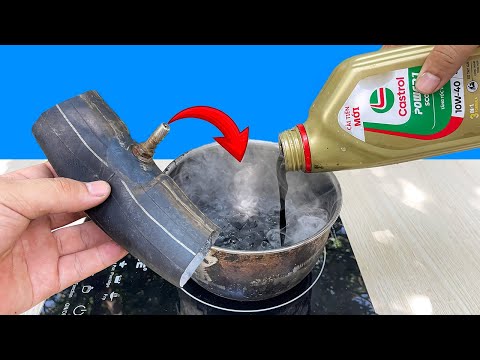 Видео: Смешайте старые шины с отработанным моторным маслом. Вы не поверите в невероятный результат! | Crea