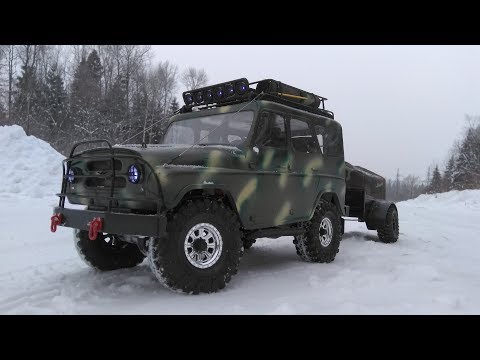 Видео: САМОДЕЛЬНЫЙ УАЗ! На базе Axial.