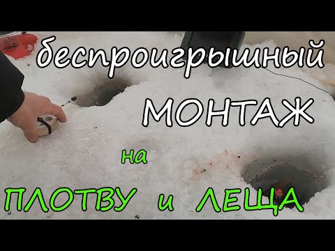 Видео: Добычливый и простой монтаж на плотву и леща зимой