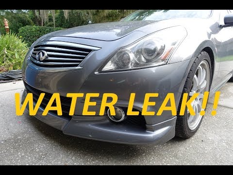 Видео: Засор/течь сливного отверстия люка крыши Infiniti G37 — УСТРАНЕНО!