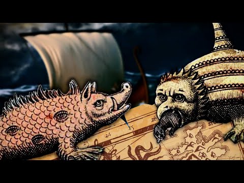 Видео: Исследуем причудливых морских чудовищ средневековых карт | Carta Marina