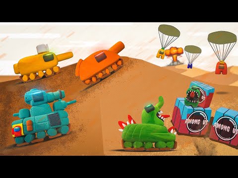 Видео: ФИДЖЕРОН и МЕНДЕЛЕЕВ превратились в AMONG US ТАНКИ ✅Пластилиновый мир ✅ Творения от ИСА ✅Мир Танков