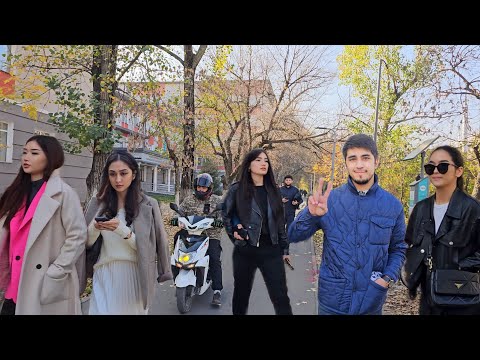 Видео: Тимирязева Басенова Жарокова Гагарина гуляем, смотрим город Алматы