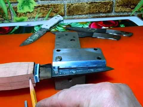 Видео: Простое приспособление для разметки рукояти.