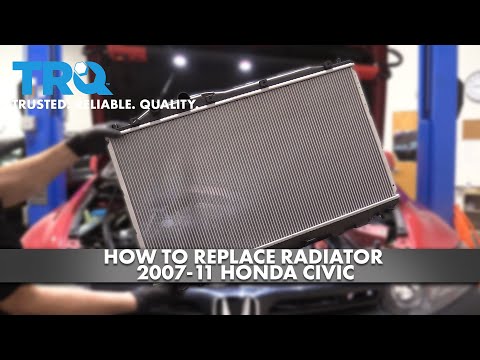 Видео: Как заменить радиатор Honda Civic 2007-11