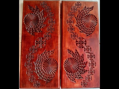 Видео: Геометрическая резьба по дереву. Урок 35 часть 6 (geometric wood carving)