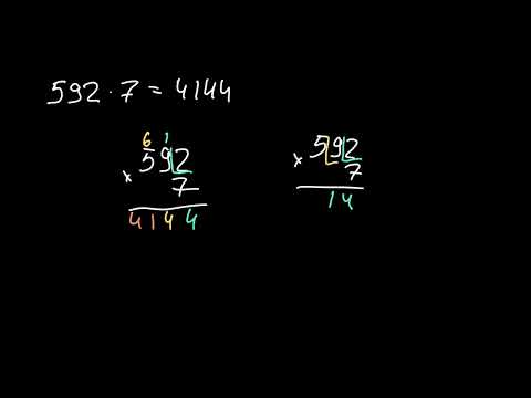 Видео: Знайомство із множенням багатоцифрових чисел у стовпчик  | Академія Хана