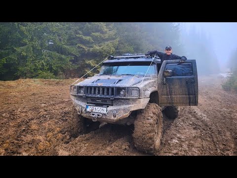 Видео: Offroad. Hummer H2 - на Порталах и 44 резине Booger, очень впечатлил!