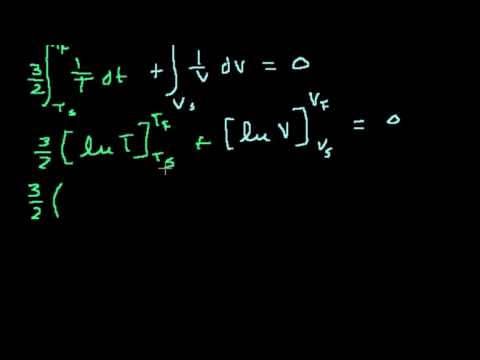 Видео: Доказательство: соотношение объёмов в цикле Карно