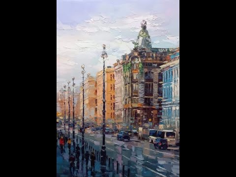 Видео: Как рисовать Городской пейзаж. Получите 50 уроков в описании ролика.