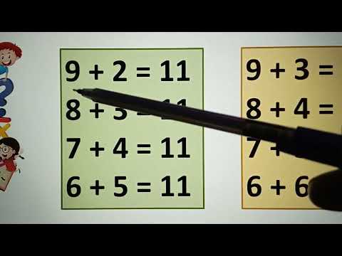 Видео: Досліджуємо таблиці додавання чисел у межах 20