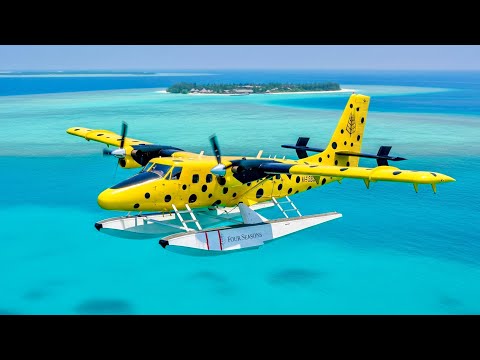 Видео: Гидросамолет Four Seasons Maldives | Частный полет в формате 4K (захватывающие виды!)
