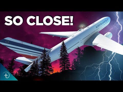 Видео: На грани катастрофы! Самолет Air France чуть не врезался в гору