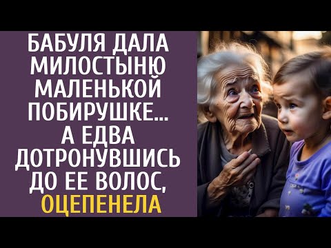 Видео: Бабуля дала милостыню маленькой побирушке… А едва дотронувшись до ее волос, оцепенела