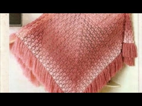 Видео: Шаль ажурным узором