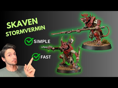 Видео: Как покрасить Age of Sigmar Skaven Stormvermin