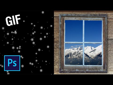 Видео: Как вставить gif анимацию на картинку в фотошопе