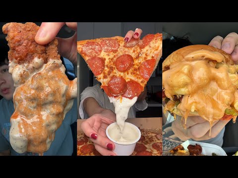 Видео: Подборка мукбангов из TIKTOK | Dave's Hot Chicken, Little Caesars, Wingstop, Chipotle и другие! 🍗🔥🍕