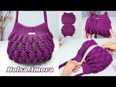 Видео: Сумка крючком: просто и быстро: идеальный и очень экономичный аксессуар! Сумка Amora