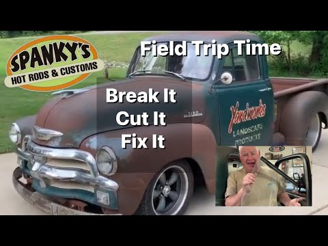 Видео: Стекло двери пикапа Chevrolet 1947-54 годов «Разбей, вырежи, установи» #c10 #chevy