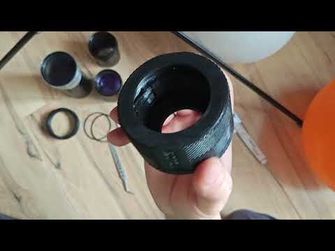 Видео: Фокусер (геликоид) проекционных объективов 52,5мм - перезагрузка продолжение