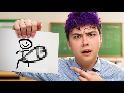 Видео: Мой УЧЕНИК нарисовал ЭТО на РИСОВАНИИ!!!! 😱 Школьная историия от УЧИТЕЛЯ