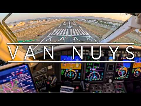 Видео: Полёт в Ван-Найс в туманном небе | Точка зрения частного самолёта