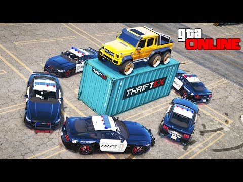 Видео: GTA 5 полиция - догонялки за Mercedes-Benz G65 AMG 6x6 полицейские погони в гта 5 онлайн!