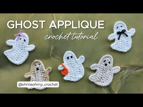 Видео: Мастер-класс по вязанию крючком аппликации «Привидение»