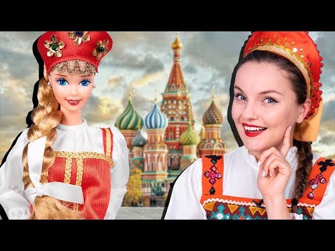 Видео: РУССКАЯ Барби! Обзор и распаковка Russian Barbie 1996