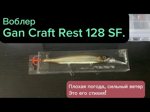 Видео: Воблер Gan Craft Rest 128 SF.  Проводка. Условия.