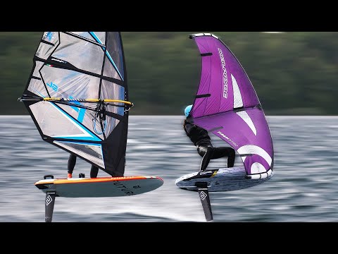 Видео: WINDSURF против WINGFOIL — шокирующее сравнение скорости! 🤯