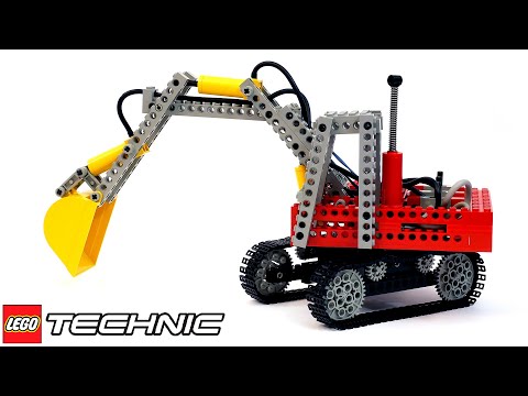 Видео: ПРАДЕД ПНЕВМАТИКИ: Экскаватор LEGO Technic 8851 – Легенды ЛЕГО Техник – Обзор №28