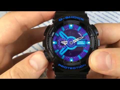 Видео: Как настроить часы Casio G-SHOCK GA-110HC-1A - инструкция от Watch-Forum.RU