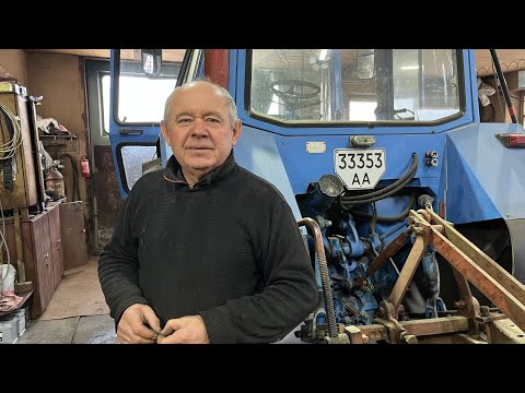 Видео: МТЗ 80 двигун Мерседес. Пневмо сидіння. Пневмосистема.