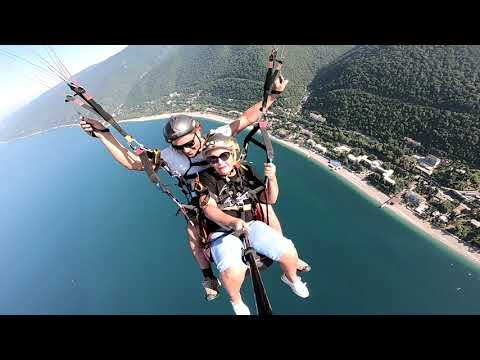 Видео: Полет на параплане  Абхазия