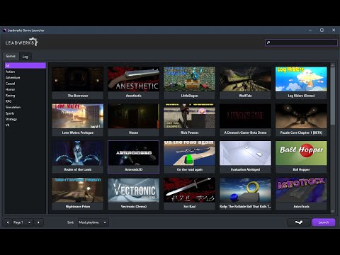 Видео: Крупное обновление игрового лаунчера Leadwerks — семинар выходного дня