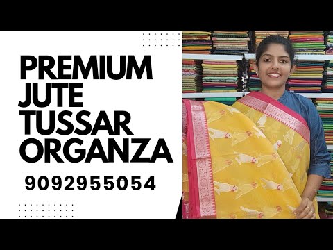 Видео: Премиальный туссар | джутовая ткань | органза Zari | 9092955054 | мода на ши #тренд #эксклюзивный...