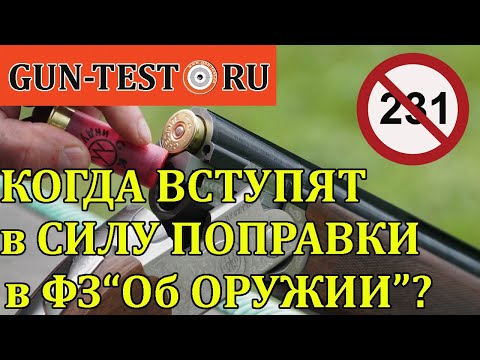 Видео: Когда вступят в силу поправки в закон "Об Оружии"?