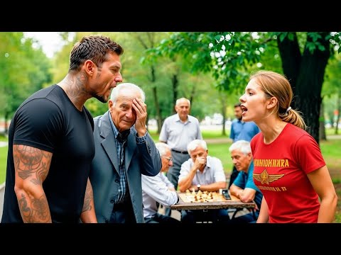 Видео: Наехали на старика... и жёстко поплатились! Его внучка подполковник спецназа!