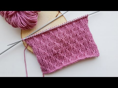 Видео: Шикарный узор на основе лицевой глади ❤️‍🔥 / chic knitting pattern