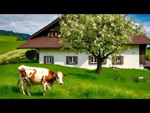 Видео: Деревенская жизнь Швейцарии🇨🇭Прогулка по фруктовому раю📍Альтнау, ШВЕЙЦАРИЯ