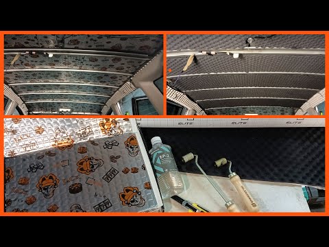 Видео: Шумоизоляция крыши, Toyota Opa